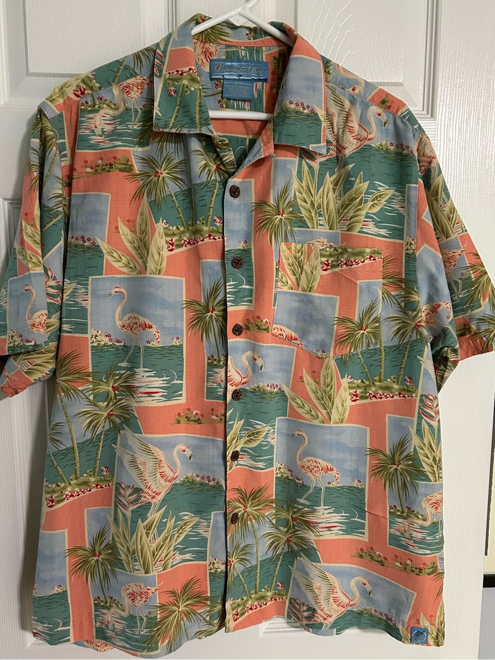 Bermuda Bay M Silk Men’s Shirt with Tropical Vibe